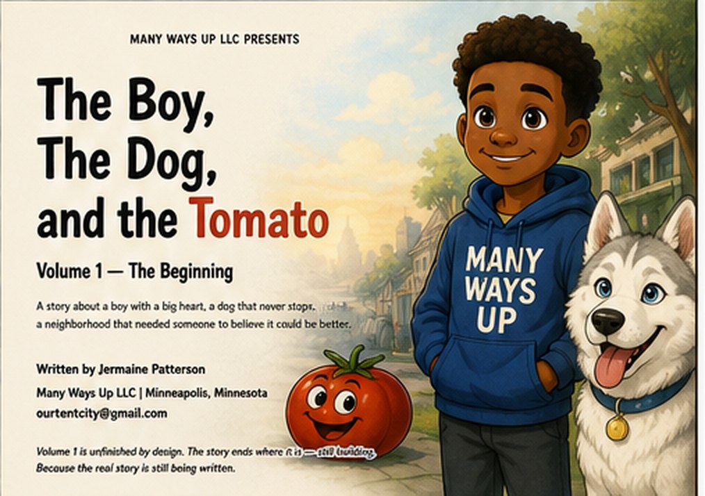 Illustration from The Boy, The Dog, and the Tomato